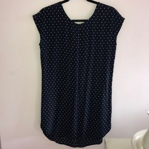 Madewell polka dot dress in Navy